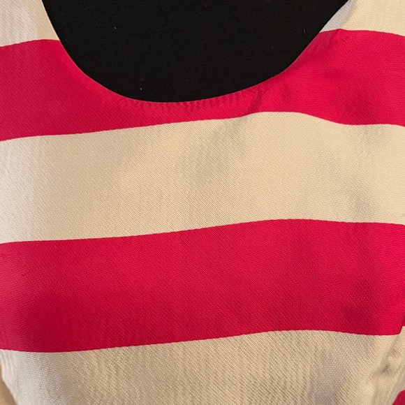 Ark & Co Pink and White Striped Fit & Flare Dress - Picture 3 of 8